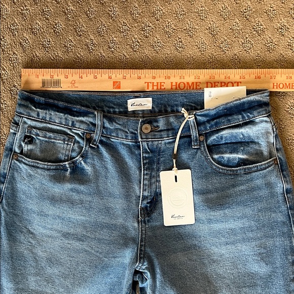 NEW Kancan Mid Rise Medium Blue Cuff Denim Jean Jean Sz 13 - Picture 5 of 7